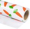 Easter Wrapping Paper Roll - 17 Inch x 33 Feet - Easter Carrots Design for Birthday, Baby Shower, Easter Gift Wrap
